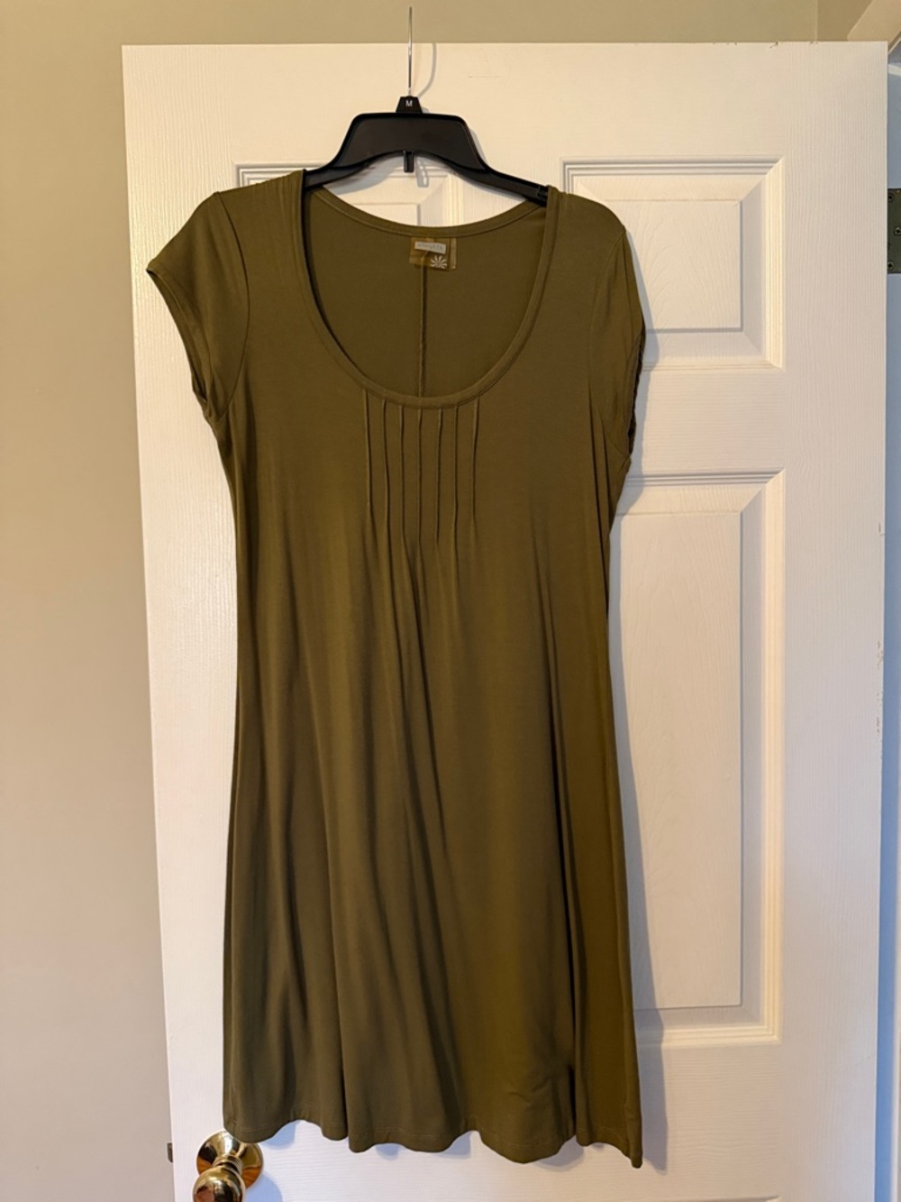 Olive Green Athleta Scoop Neck Dress